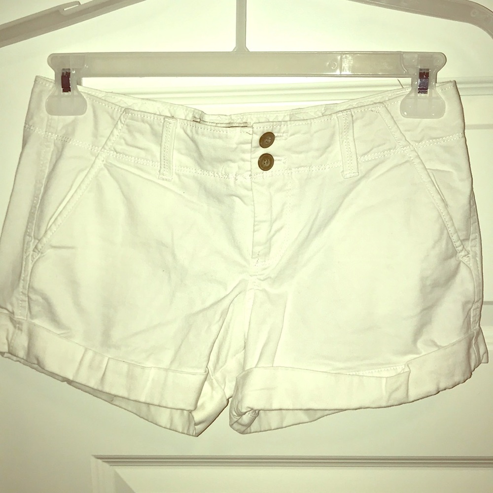 White khaki shorts